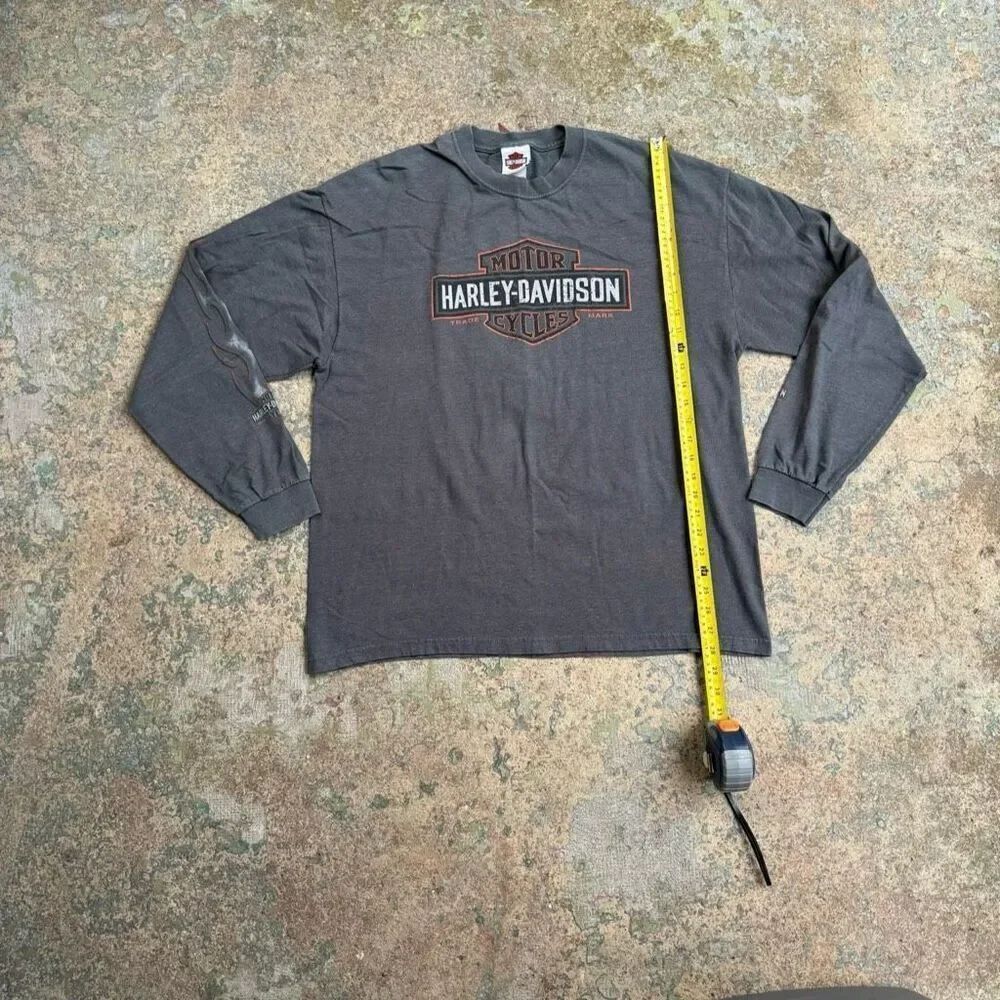 Harley Davidson Motorcycles Y2K Long Sleeve Biker Shirt